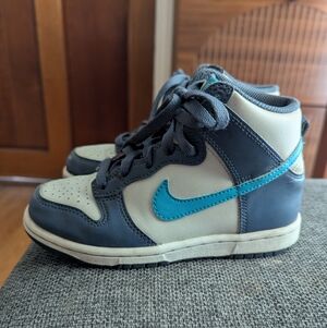 Nike Dunk High Sneakers - Light Bone/Diffused Blue